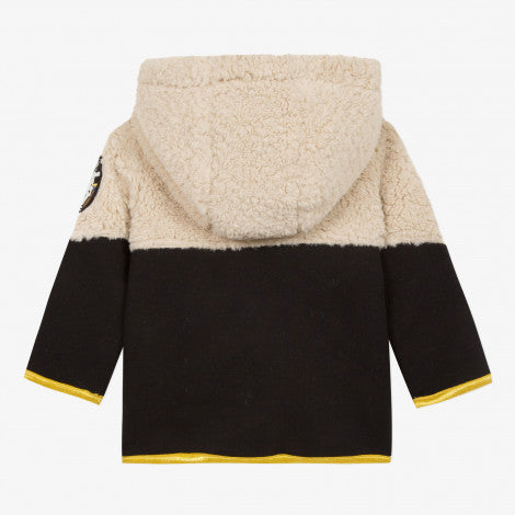 Catimini Little Boy Color Block Faux Fur Jacket (Size 6m, 12m, 3)