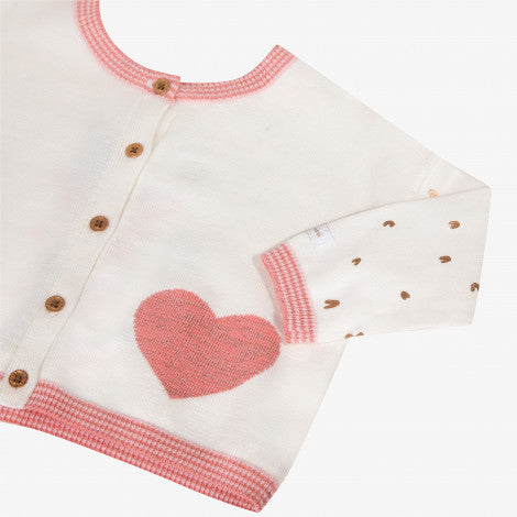 Catimini Two-way Cardigan with Jacquard Print (6m, 18m, 4A)