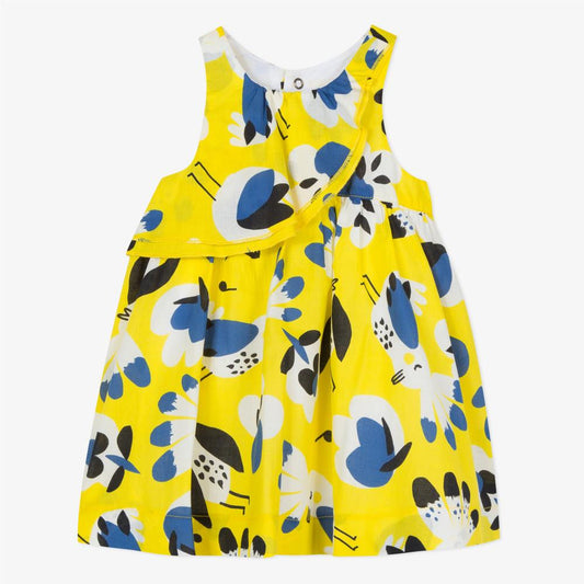 Catimini Baby Girl Parrot Print Percale Dress (12m, 2T)