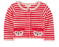Catimini Baby Girl Red Striped Cardigan (6m, 9m, 12m)