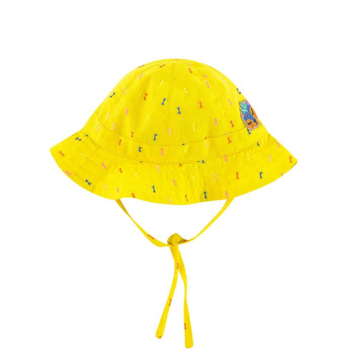 Catimini Baby Girl's Yellow Embroidered Hat