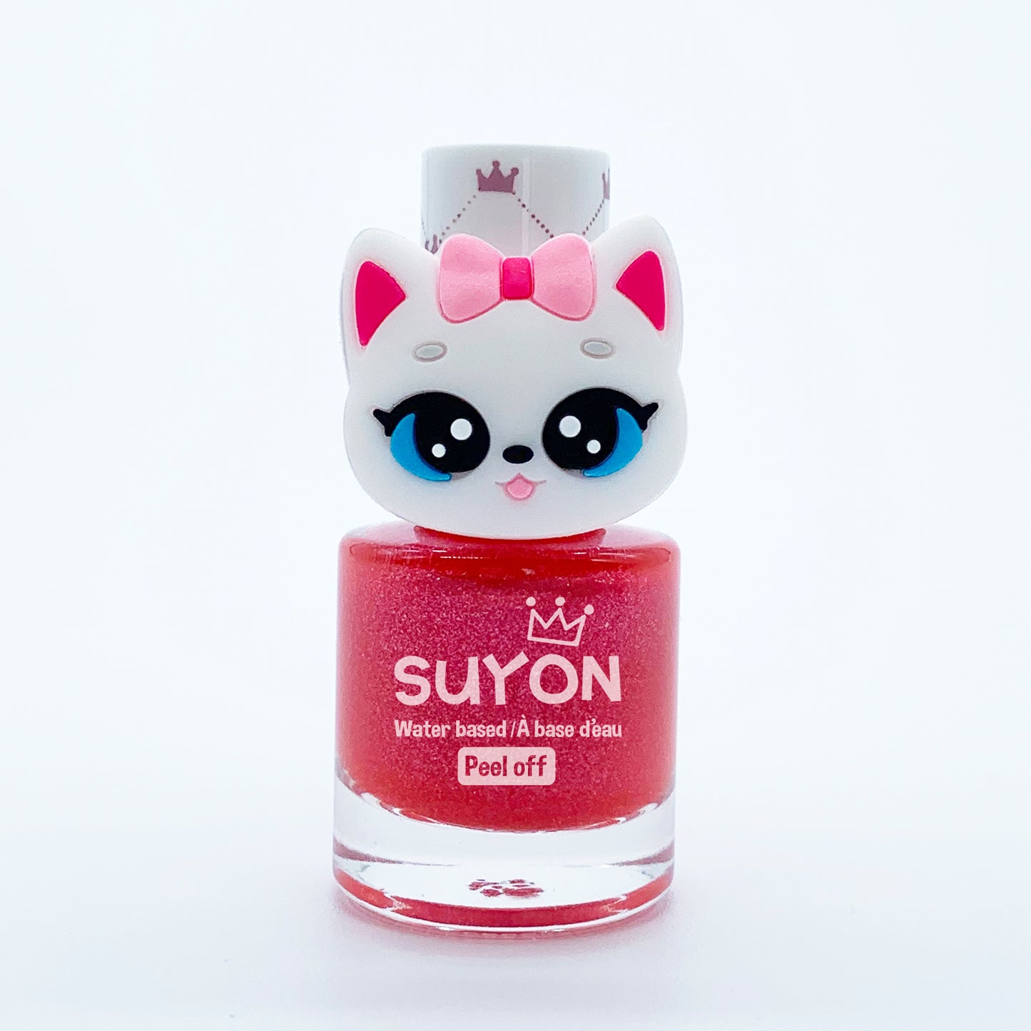 SUYON All Natural Water Based Kitty Ring Nail Polish - Shimmer Pink