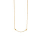 Gold Necklace with Ivory Crystals