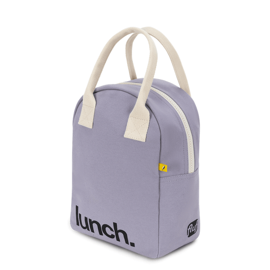 Fluf Zipper Lunch Bag - Lavender