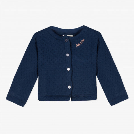 Catimini Baby Girl's Navy Blue Cardigan (6m, 18m, 2A, 3A, 4A)