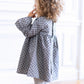 Tartine et Chocolat Little Girl's Grey Marl Dress with Bows