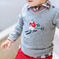 Tartine et Chocolat Baby Boy Grey Marl Skier Sweater (Size 1)