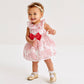 Hucklebones London Baby Girls White & Pink Organza Dress