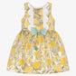 Hucklebones London Girls Gold Lamé Lemon Dress (Size 2, 3, 4, 6, 10)
