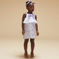 Hucklebones London Girls Lilac Floral Jacquard Dress (Size 2, 4, 8, 10)