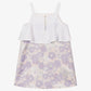 Hucklebones London Girls Lilac Floral Jacquard Dress (Size 2, 4, 8, 10)