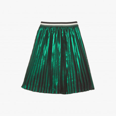 Catimini Girl's Green Mid-length Pleated Skirt (Size 14)