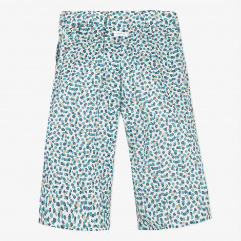 Catimini Girl's Blue Micro Dot Soft Pants (Size 4, 10)