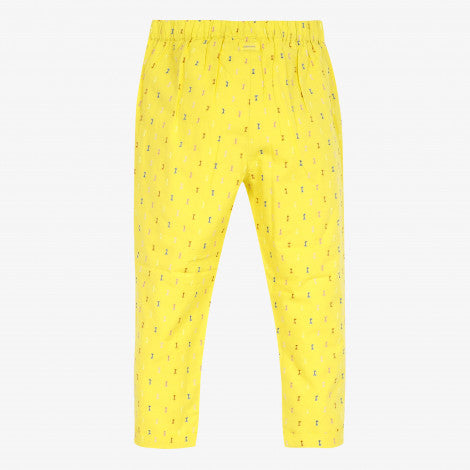 Catimini Girl's Yellow Dotted Swiss Pants (Size 8, 12, 14)