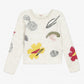 Catimini Girl Graphic Embroidered Jacquard Sweater (Size 2)