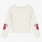 Catimini Girl Graphic Embroidered Jacquard Sweater (Size 2)