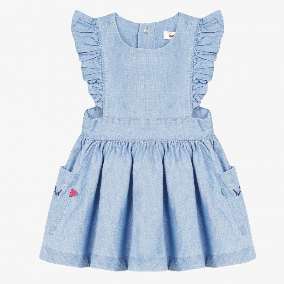 Catimini Baby Girl's Light Fancy Denim Dress