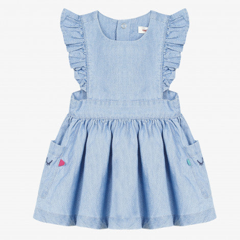 Catimini Baby Girl's Fancy Denim Dress