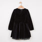 Catimini Velvet Dress with Jeweled Bow (Size 5, 6, 8)