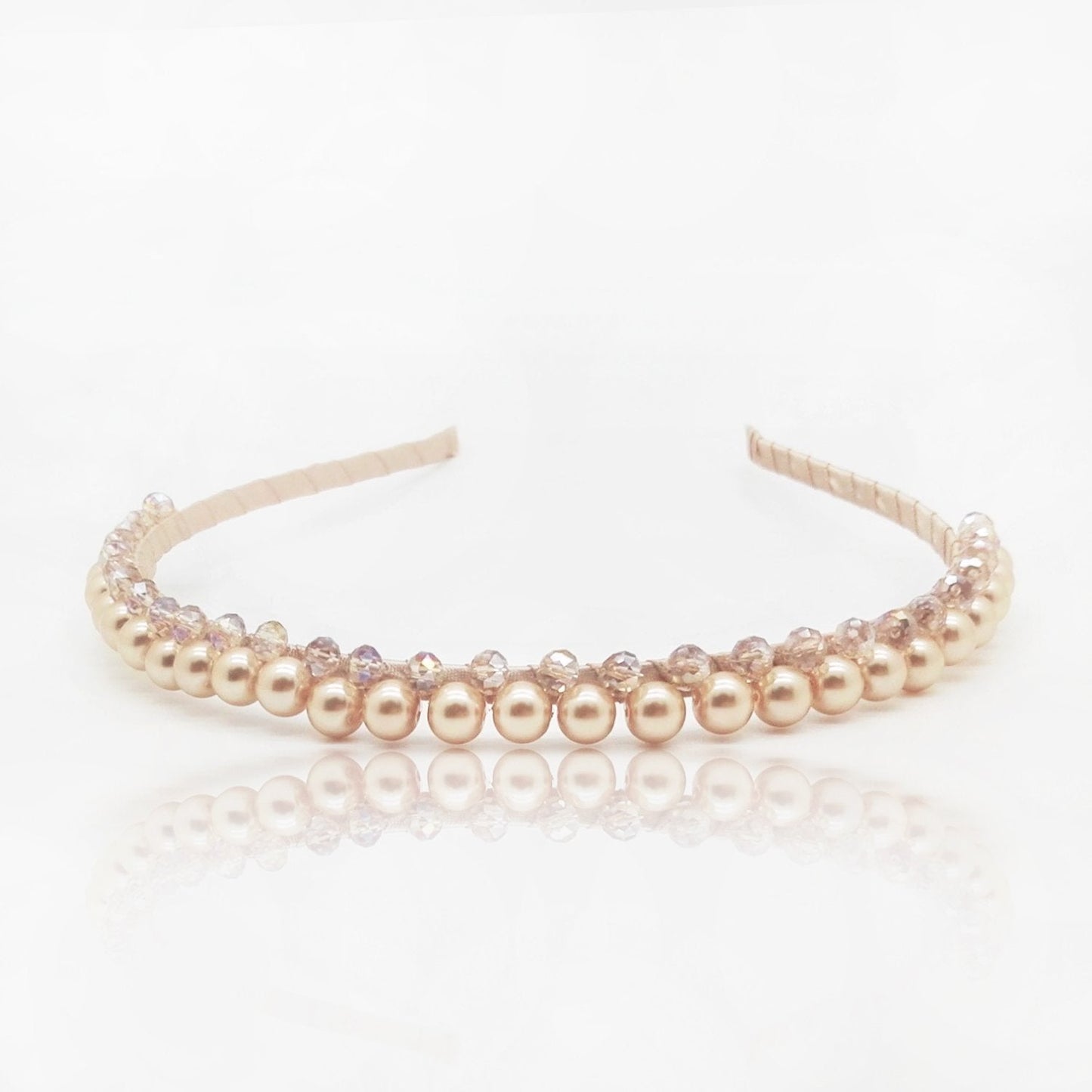 All in a Row Pearl and Crystal Headband