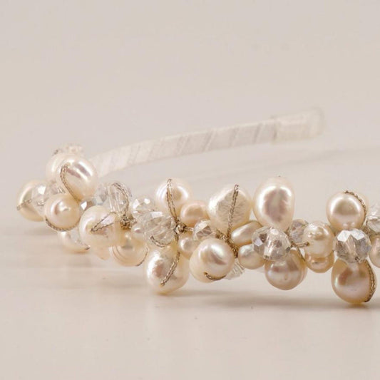The Diana Designer Fresh Water Pearl Headband