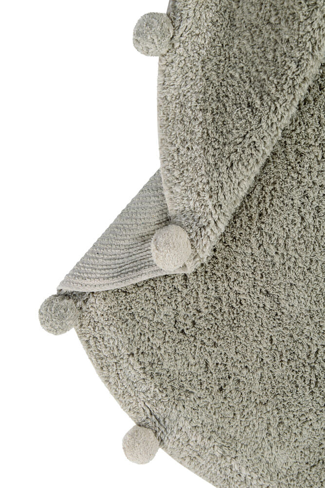 Washable Cotton Rug Bubbly Olive - Natural