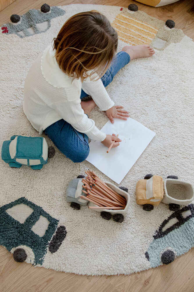 Washable Play Rug Wheels