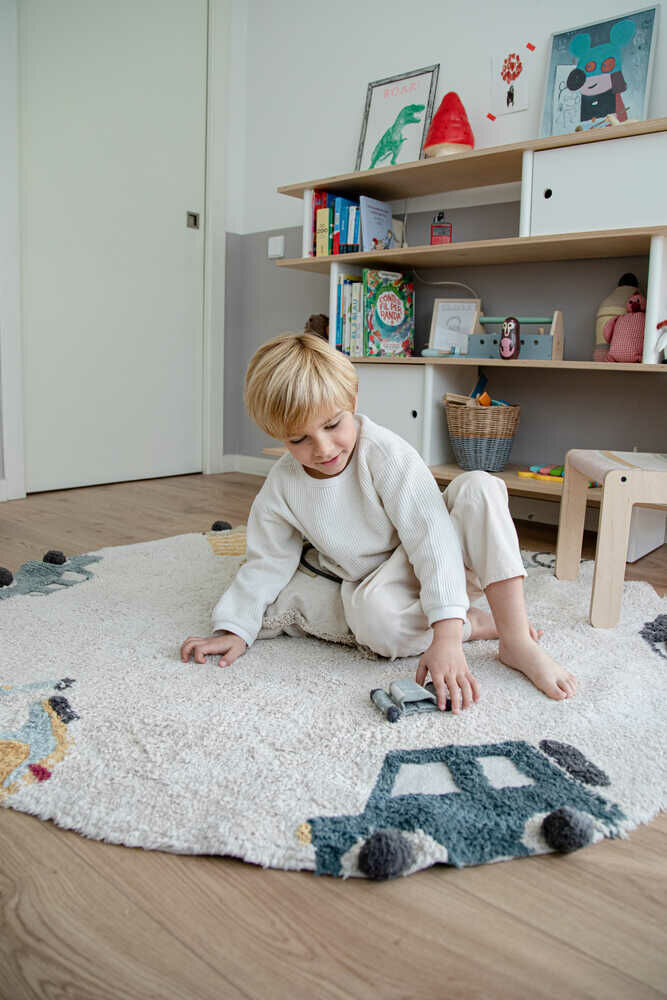 Washable Play Rug Wheels